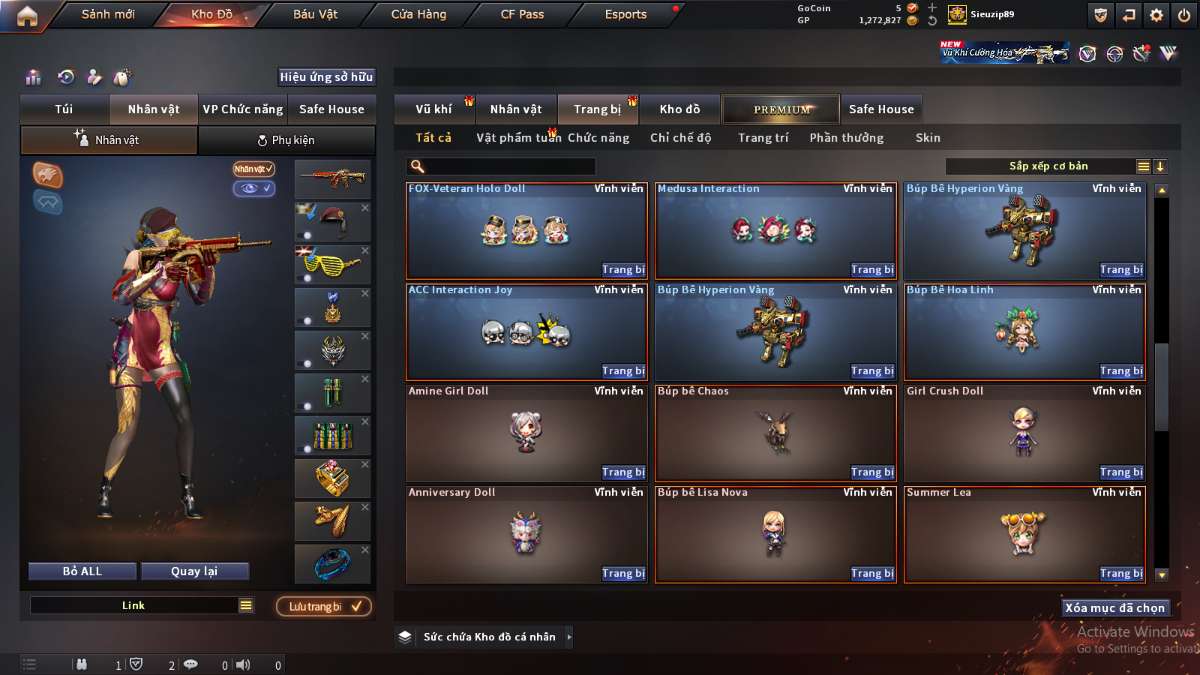 shop acc cf uy tin gia re